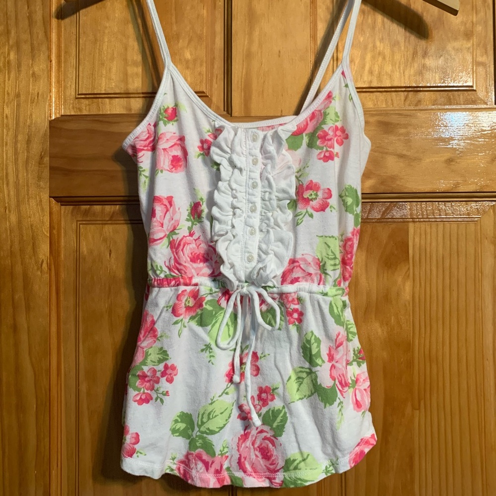 Abercrombie & Fitch Tank Top With Ruffles